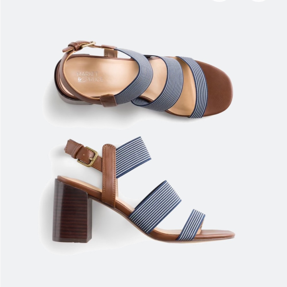 Market & Spruce Block heel, size 8